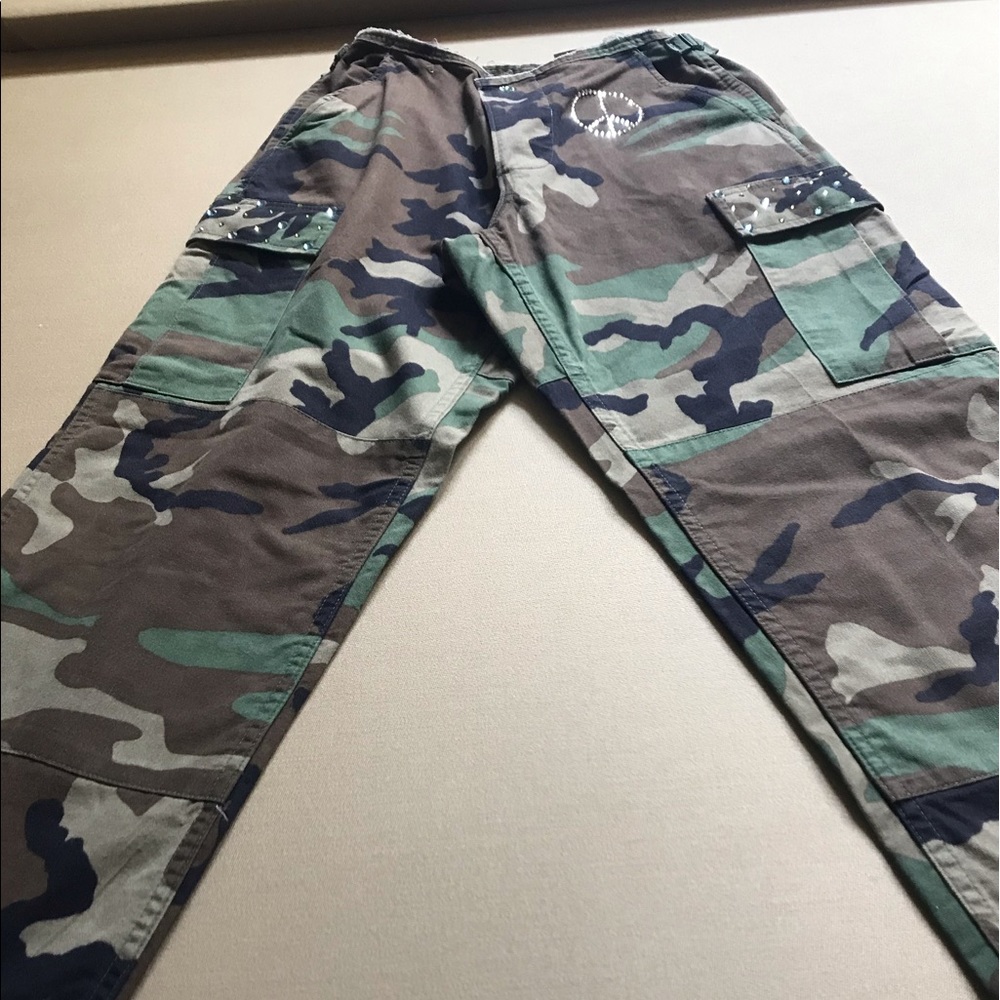 Camo pants with bling